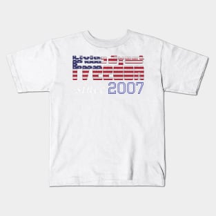 Living Sweet Freedom Since 2007 Kids T-Shirt